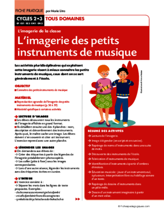 Les petits instruments de musique (Imagerie)