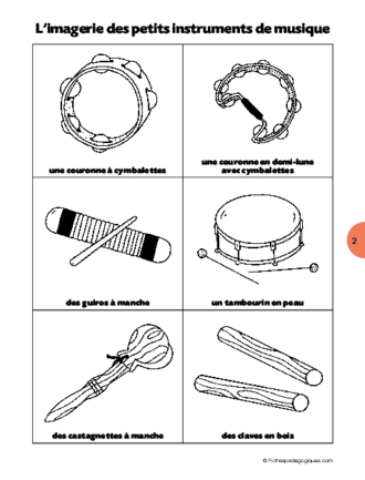 Les petits instruments de musique (Imagerie)