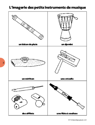 Les petits instruments de musique (Imagerie)