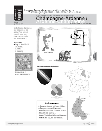 Les régions de France en chansons / Champagne-Ardenne (Cycle 3)