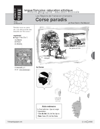 Les régions de France en chansons / La Corse (Cycle 3)