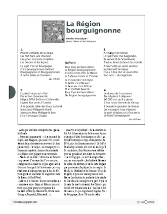 Les régions de France en chansons / La Région bourguigonne (Cycle 2)