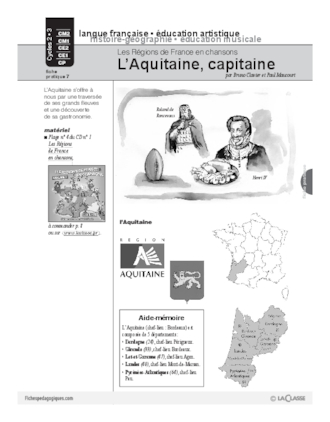 Les régions de France en chansons / L'Aquitaine, capitaine (Cycle 2)