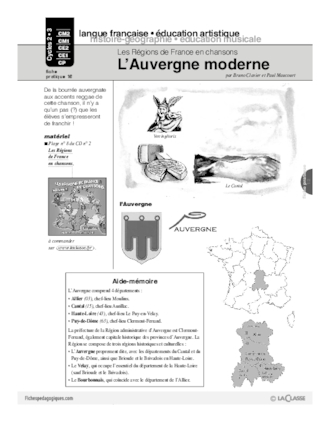 Les régions de France en chansons / L'Auvergne moderne (Cycle 2)