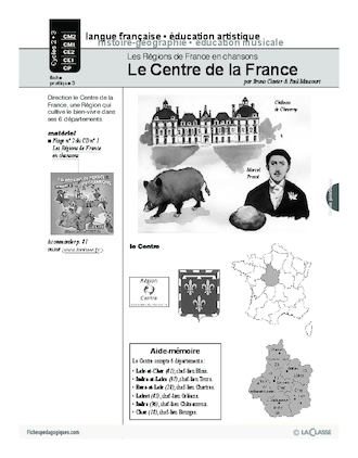 Les régions de France en chansons / Le Centre de la France (Cycle 2)