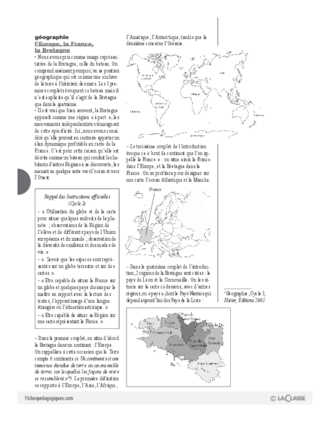 Les régions de France en chansons / Les Bretons n'ont pas que des chapeaux ronds (Cycle 2)