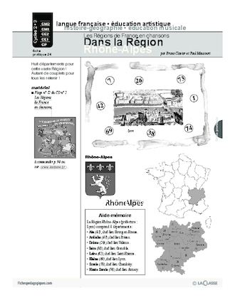 Les régions de France en chansons / Rhône-Alpes (Cycle 2)