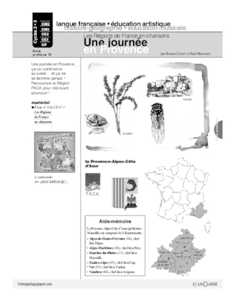 Les régions de France en chansons / Une journée en Provence (Cycle 2)