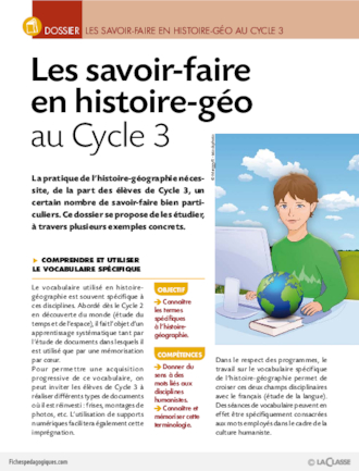 Les savoir-faire en histoire-géo au Cycle 3 (dossier)