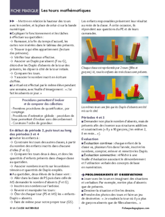 Les tours mathématiques