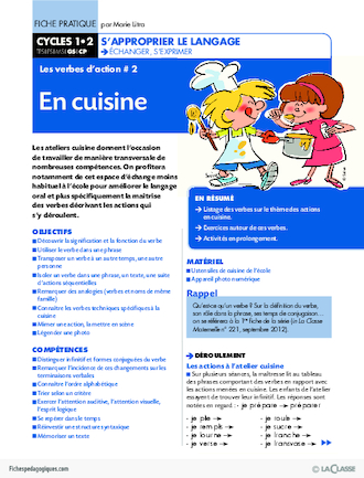 Les verbes d'action (2) / En cuisine