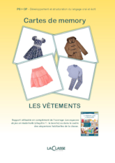 Les vêtements - Cartes de memory