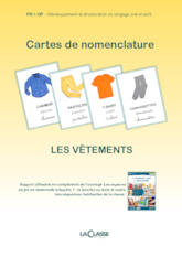 Les vêtements - Cartes de monenclatures