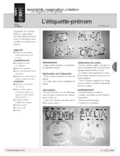 L'étiquette-prénom