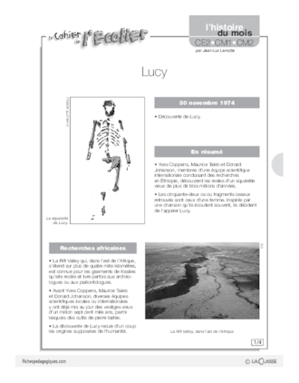 L'histoire du mois (3) / Lucy