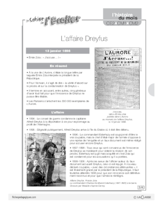 L'histoire du mois (7) / L'affaire Dreyfus