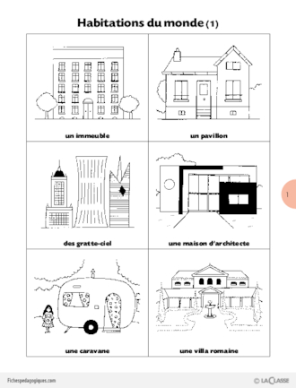 L'imagerie de la classe / Habitations du monde