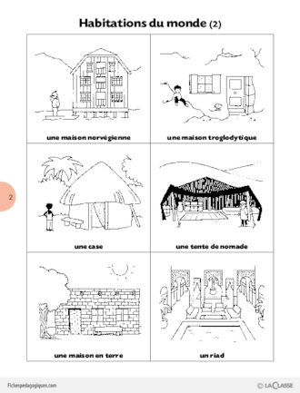 L'imagerie de la classe / Habitations du monde