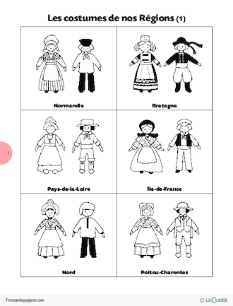 L'imagerie de la classe / Les costumes de nos régions