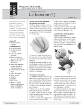 L'imagier des fruits : La banane (1)