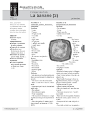 L'imagier des fruits : La banane (2)