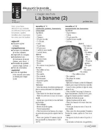 L'imagier des fruits : La banane (2)