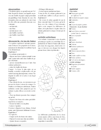 L'imagier des fruits : La fraise (1)