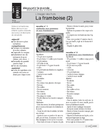 L'imagier des fruits : La framboise (2)