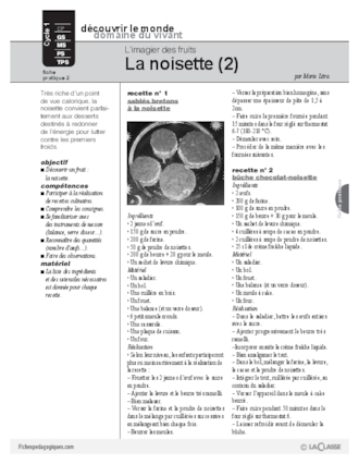 L'imagier des fruits : La noisette (2)