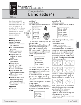 L'imagier des fruits : La noisette (4)