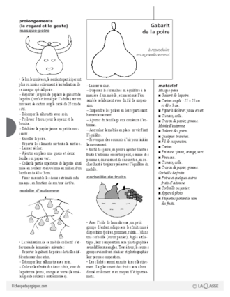 L'imagier des fruits : La poire (3)