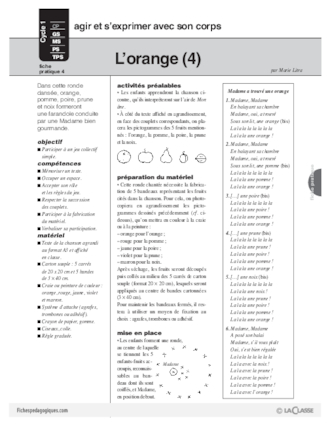 L'imagier des fruits : L'orange (4)