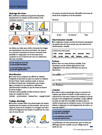 Lire en maternelle (7) : Lire avec les comptines