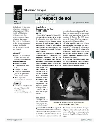 Lire une oeuvre d'art (1) / Le respect de soi et d'autrui