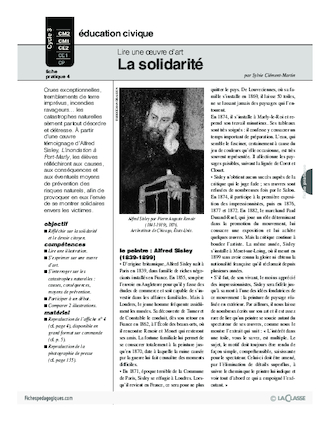 Lire une oeuvre d'art (3) / La solidarité