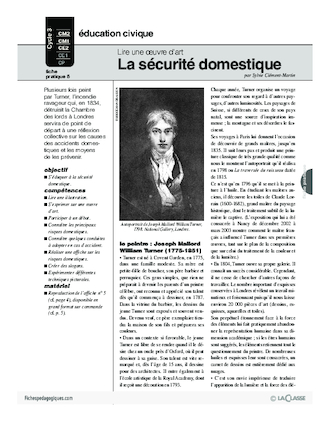 Lire une oeuvre d'art (4) / La sécurité domestique