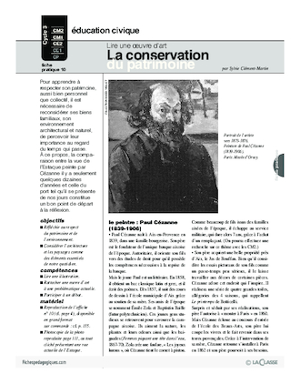 Lire une oeuvre d'art (9) / La conservation du patrimoine