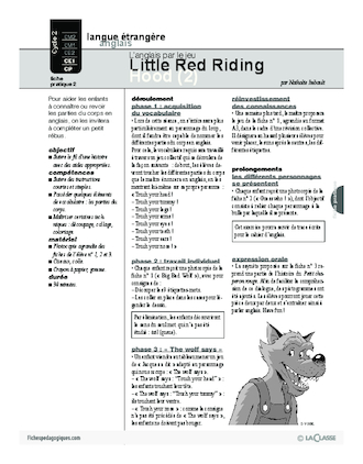 Little red riding hood (2) / L'anglais par le jeu