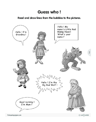 Little red riding hood (2) / L'anglais par le jeu