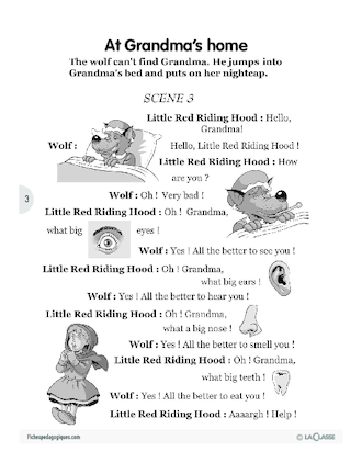 Little red riding hood (3) / L'anglais par le jeu