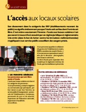 Loi /  L'accès aux locaux scolaires