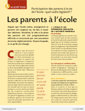 Loi - Les parents à l'école