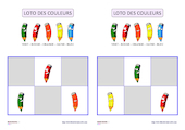 Loto des couleurs (français et anglais)