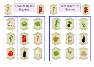 Loto des légumes