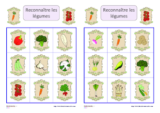 Loto des légumes