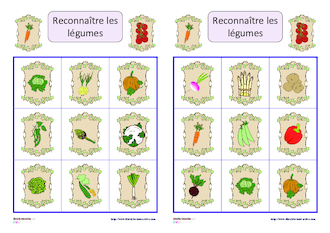 Loto des légumes