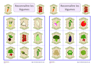 Loto des légumes