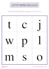 Loto lettres script