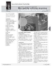 Ma petite vitrine marine - L'alphabet de la classe