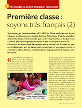 Ma première année de titulaire en élémentaire (3) / Première classe : soyons très français (2)